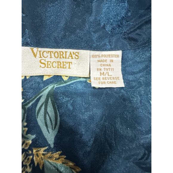 Vintage Victoria's Secret Gold Label Floral Button Up Long Sleeve Top - Picture 4 of 5